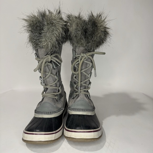 Sorel Waterproof Winter Boots Womens Size 7 Joan of Arctic Grey NL2429-052 - Picture 4 of 13